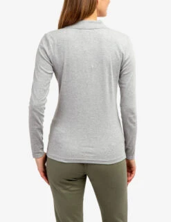 U.S. Polo Assn. SPLIT NECK RIBBED LONG SLEEVE POLO SHIRT -Glimmera Cloth Shop 2158746E HGRY 65032