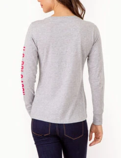LONG SLEEVE U.S. POLO ASSN. GRAPHIC T-SHIRT -Glimmera Cloth Shop 2158761D LTGY 79958