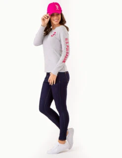 LONG SLEEVE U.S. POLO ASSN. GRAPHIC T-SHIRT -Glimmera Cloth Shop 2158761D LTGY 79964 b04a1569 40c0 40c0 8482 b0f0dc70a456