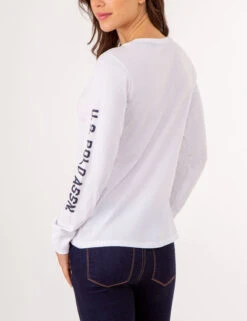 LONG SLEEVE U.S. POLO ASSN. GRAPHIC T-SHIRT -Glimmera Cloth Shop 2158761D WHIT 79948