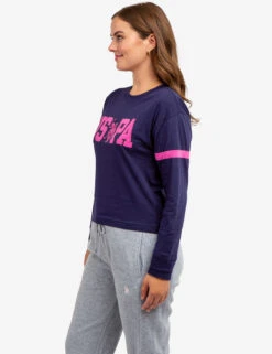 U.S. Polo Assn. LONG SLEEVE USPA APPLIQUE CROPPED T-SHIRT -Glimmera Cloth Shop 2158771D EVBL 64686