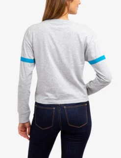 U.S. Polo Assn. LONG SLEEVE USPA APPLIQUE CROPPED T-SHIRT -Glimmera Cloth Shop 2158771D GREY 64597