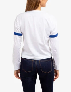 U.S. Polo Assn. LONG SLEEVE USPA APPLIQUE CROPPED T-SHIRT -Glimmera Cloth Shop 2158771D WHIT 64652