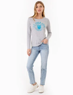 U.S. Polo Assn. LONG SLEEVE ARCH PRINT T-SHIRT -Glimmera Cloth Shop 2158781H LGHT 77217