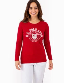 U.S. Polo Assn. LONG SLEEVE ARCH PRINT T-SHIRT -Glimmera Cloth Shop 2158781H RYTR 77414