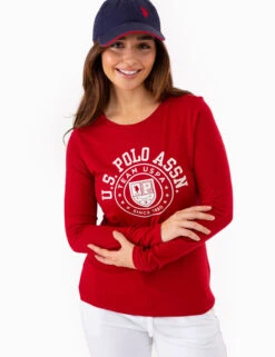 U.S. Polo Assn. LONG SLEEVE ARCH PRINT T-SHIRT -Glimmera Cloth Shop 2158781H RYTR 77421