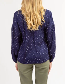 U.S. Polo Assn. DOT POETIC V-NECK TOP -Glimmera Cloth Shop 215888XV EVBL 65625