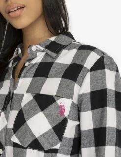 U.S. Polo Assn. FLANNEL BUFFALO PLAID LONG SLEEVE SHIRT -Glimmera Cloth Shop 215896GA WHIT 2697