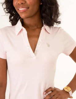 U.S. Polo Assn. SPLIT NECK FLORAL COLLAR POLO DRESS -Glimmera Cloth Shop 21590798 CCPK 77802