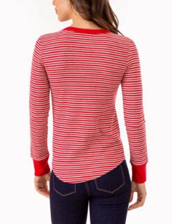 U.S. Polo Assn. LONG SLEEVE STRIPED THERMAL -Glimmera Cloth Shop 2159099R ERED 79918