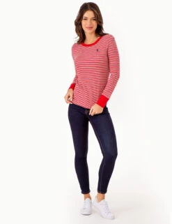 U.S. Polo Assn. LONG SLEEVE STRIPED THERMAL -Glimmera Cloth Shop 2159099R ERED 79923