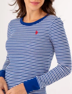 U.S. Polo Assn. LONG SLEEVE STRIPED THERMAL -Glimmera Cloth Shop 2159099R SLBU 79932