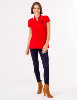 U.S. Polo Assn. SIGNATURE STRIPE PLACKET POLO SHIRT -Glimmera Cloth Shop 215911ZH ERED 72700