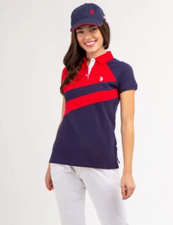 U.S. Polo Assn. DIAGONAL SASH COLORBLOCK POLO SHIRT