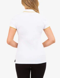 U.S. Polo Assn. LUREX SCRIPT TIPPED POLO SHIRT -Glimmera Cloth Shop 215913ZH WHIT 83918