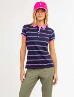 U.S. Polo Assn. HORIZONTAL MULTI STRIPED POLO SHIRT -Glimmera Cloth Shop 2159191N EVBL 65855