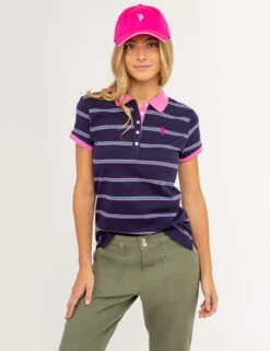 U.S. Polo Assn. HORIZONTAL MULTI STRIPED POLO SHIRT -Glimmera Cloth Shop 2159191N EVBL 65872