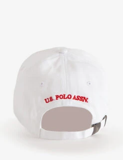 U.S. Polo Assn. WOMENS TWILL MULTITONAL SIDE LOGO HAT -Glimmera Cloth Shop 215938AA WHIT back