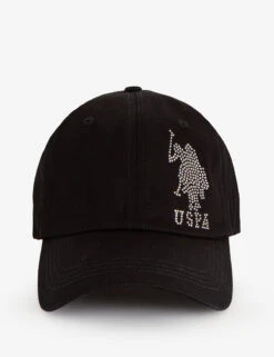 U.S. Polo Assn. WOMENS TWILL RHINESTONE SIDE LOGO HAT