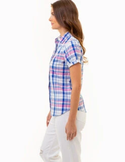 U.S. Polo Assn. SHORT SLEEVE TWIST CUFF MADRAS SHIRT 15 U.S. Polo Assn. SHORT SLEEVE TWIST CUFF MADRAS SHIRT -Glimmera Cloth Shop 215964NA FUFD 86105