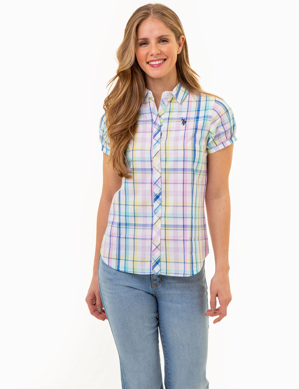 U.S. Polo Assn. SHORT SLEEVE TWIST CUFF MADRAS SHIRT 5 U.S. Polo Assn. SHORT SLEEVE TWIST CUFF MADRAS SHIRT - Image 5