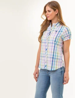 U.S. Polo Assn. SHORT SLEEVE TWIST CUFF MADRAS SHIRT 19 U.S. Polo Assn. SHORT SLEEVE TWIST CUFF MADRAS SHIRT -Glimmera Cloth Shop 215964NA MULT 86138