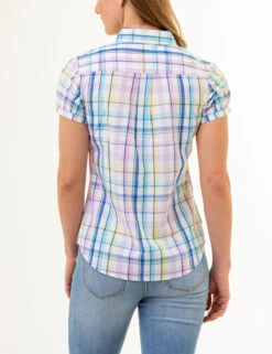 U.S. Polo Assn. SHORT SLEEVE TWIST CUFF MADRAS SHIRT 20 U.S. Polo Assn. SHORT SLEEVE TWIST CUFF MADRAS SHIRT -Glimmera Cloth Shop 215964NA MULT 86139