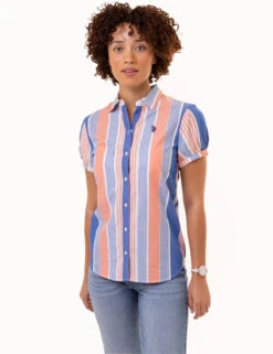 U.S. Polo Assn. SHORT SLEEVE TWIST CUFF MADRAS SHIRT 21 U.S. Polo Assn. SHORT SLEEVE TWIST CUFF MADRAS SHIRT -Glimmera Cloth Shop 215964NA PERM 0941
