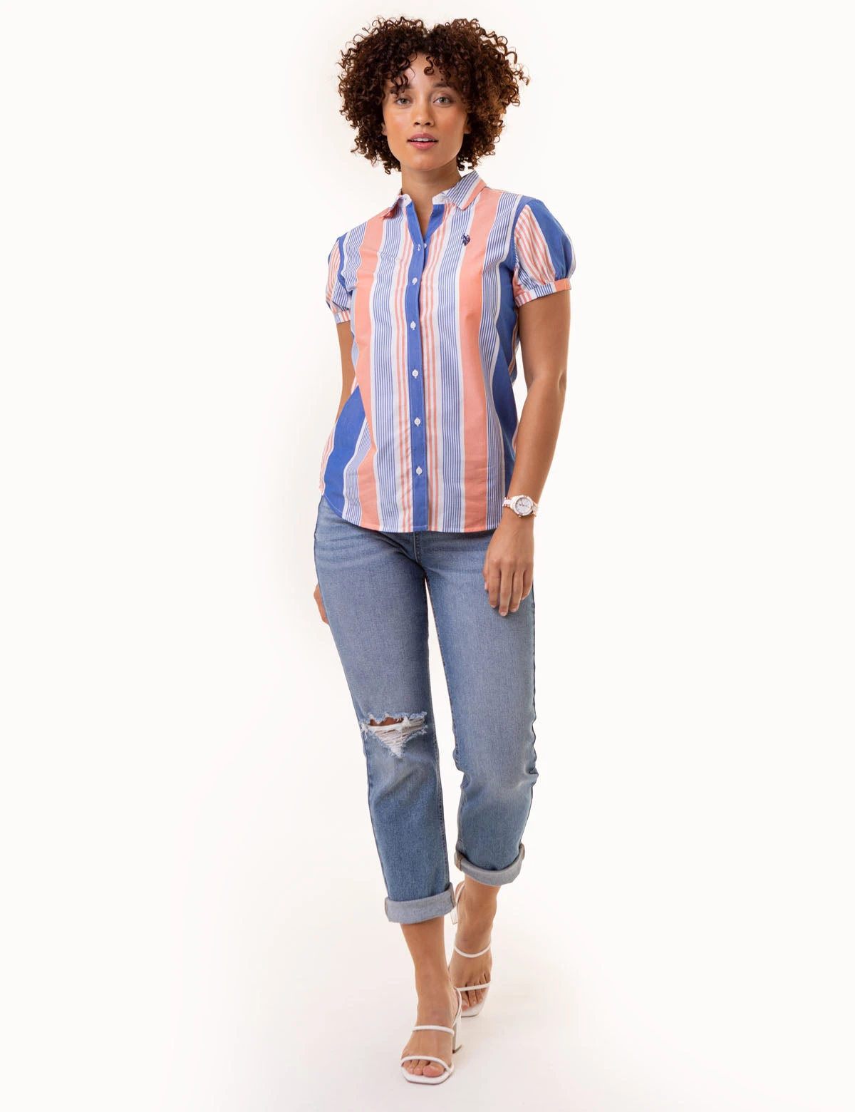 U.S. Polo Assn. SHORT SLEEVE TWIST CUFF MADRAS SHIRT 10 U.S. Polo Assn. SHORT SLEEVE TWIST CUFF MADRAS SHIRT - Image 10