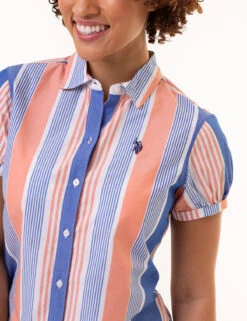 U.S. Polo Assn. SHORT SLEEVE TWIST CUFF MADRAS SHIRT 25 U.S. Polo Assn. SHORT SLEEVE TWIST CUFF MADRAS SHIRT -Glimmera Cloth Shop 215964NA PERM 0952