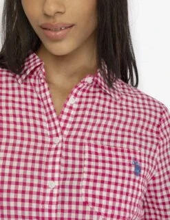 U.S. Polo Assn. LONG SLEEVE POPOVER SHIRT WITH POCKET -Glimmera Cloth Shop 215984NA FUFD 3706