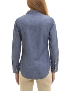 U.S. Polo Assn. LONG SLEEVE CHAMBRAY SHIRT WITH POCKETS -Glimmera Cloth Shop 215985DP DKWS 4534