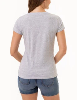 U.S. Polo Assn. USPA CREST SEMI SCOOP GRAPHIC T-SHIRT -Glimmera Cloth Shop 2159942J LGHT 3520