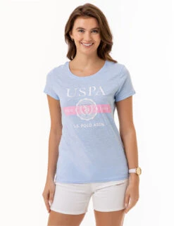 U.S. Polo Assn. USPA CREST SEMI SCOOP GRAPHIC T-SHIRT -Glimmera Cloth Shop 2159942J WNBL 3331