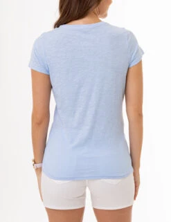 U.S. Polo Assn. USPA CREST SEMI SCOOP GRAPHIC T-SHIRT -Glimmera Cloth Shop 2159942J WNBL 3333