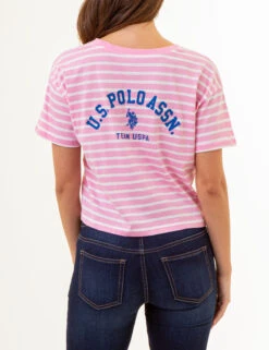 U.S. Polo Assn. VARSITY DUAL STRIPE RINGER T-SHIRT -Glimmera Cloth Shop 2159961F BGPK 86109