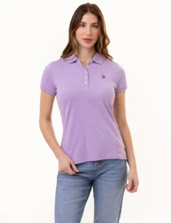 U.S. Polo Assn. SOLID INTERLOCK HEATHER POLO SHIRT -Glimmera Cloth Shop 21608798 LILH 0787