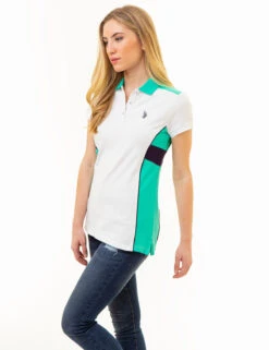U.S. Polo Assn. SIDESEAM PANEL COLORBLOCK POLO SHIRT -Glimmera Cloth Shop 216096ZH PLGN 85963
