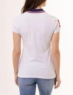 U.S. Polo Assn. DIAGONAL DOUBLE SASH POLO SHIRT -Glimmera Cloth Shop 216104ZH WHIT 0846