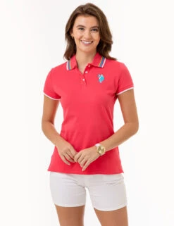 U.S. Polo Assn. TIPPED VARSITY POLO SHIRT -Glimmera Cloth Shop 216106ZH RGRD 3317