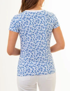 U.S. Polo Assn. ALL OVER FLORAL PRINT CREW NECK T-SHIRT -Glimmera Cloth Shop 21616806 NTBL 86096