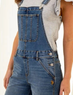 U.S. Polo Assn. STRETCH DENIM OVERALLS -Glimmera Cloth Shop 216201MQ MDWS 86033