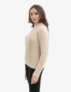 U.S. Polo Assn. CHUNKY MOCK NECK CABLE SWEATER -Glimmera Cloth Shop 216304AA CMHR 15014