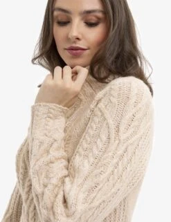 U.S. Polo Assn. CHUNKY MOCK NECK CABLE SWEATER -Glimmera Cloth Shop 216304AA CMHR 15021