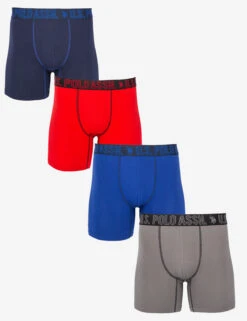 U.S. Polo Assn. 4 PACK ULTRA SOFT JERSEY BOXER BRIEFS -Glimmera Cloth Shop 221WB40002 BOXER