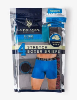 U.S. Polo Assn. 4 PACK ULTRA SOFT JERSEY BOXER BRIEFS -Glimmera Cloth Shop 221WB40014 1016