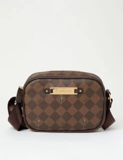 U.S. Polo Assn. CLASSIC ZIP PRINTED CROSSBODY BAG -Glimmera Cloth Shop 27A181AA CHBR 71179