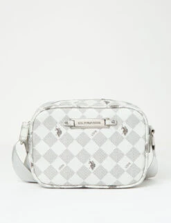 U.S. Polo Assn. CLASSIC ZIP PRINTED CROSSBODY BAG -Glimmera Cloth Shop 27A181AA GREY 71198