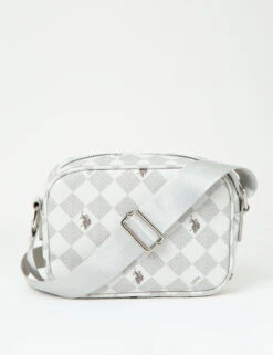 U.S. Polo Assn. CLASSIC ZIP PRINTED CROSSBODY BAG -Glimmera Cloth Shop 27A181AA GREY 71199