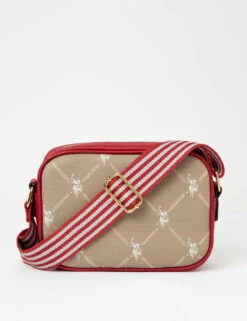 U.S. Polo Assn. CLASSIC SIGNATURE PRINT CROSSBODY BAG -Glimmera Cloth Shop 27A192AA DKRD 71219
